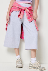 Sporty Side Striped Baggy Fleece Longline Shorts