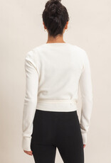 Wrap Knit Long Sleeve Sweater