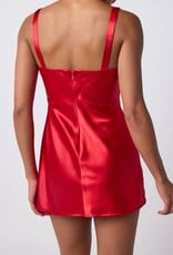 Lulu's Alix Bow Strap Mini Dress