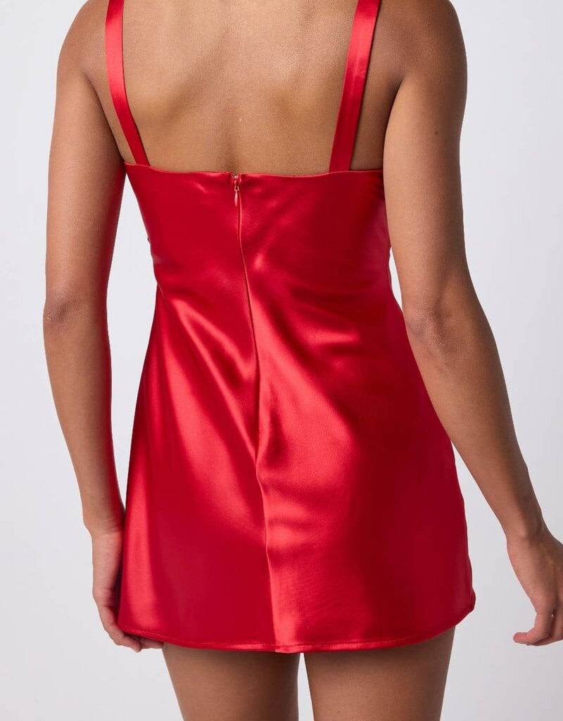 Lulu's Alix Bow Strap Mini Dress