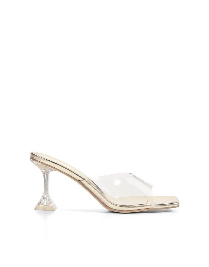Billini Ninetta Clear Strap Peep Toe Heels