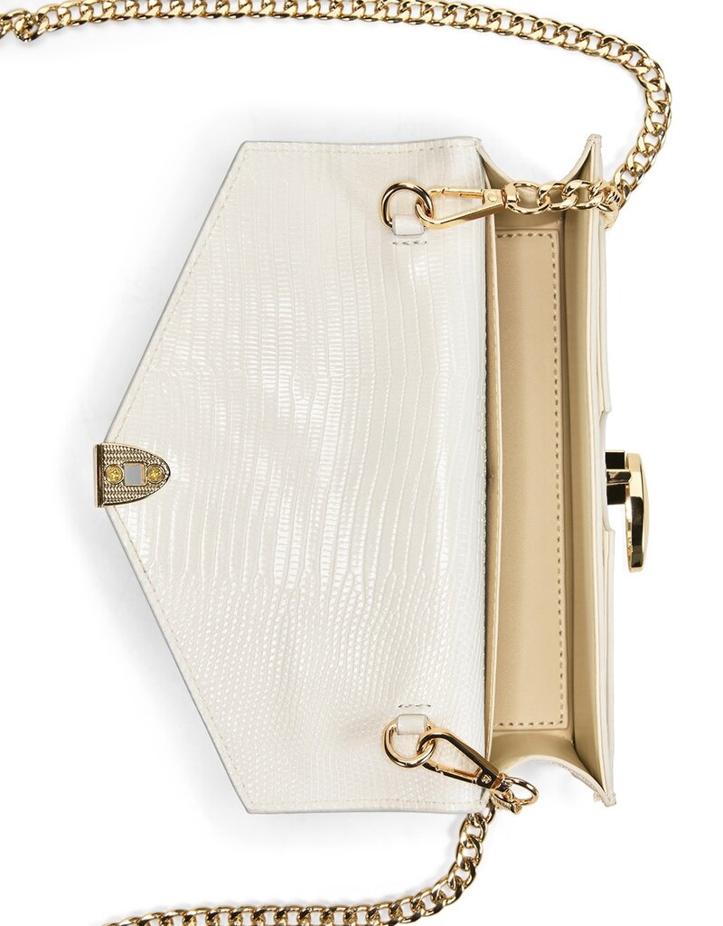 Billini Anita Crossbody Bag White Lizard