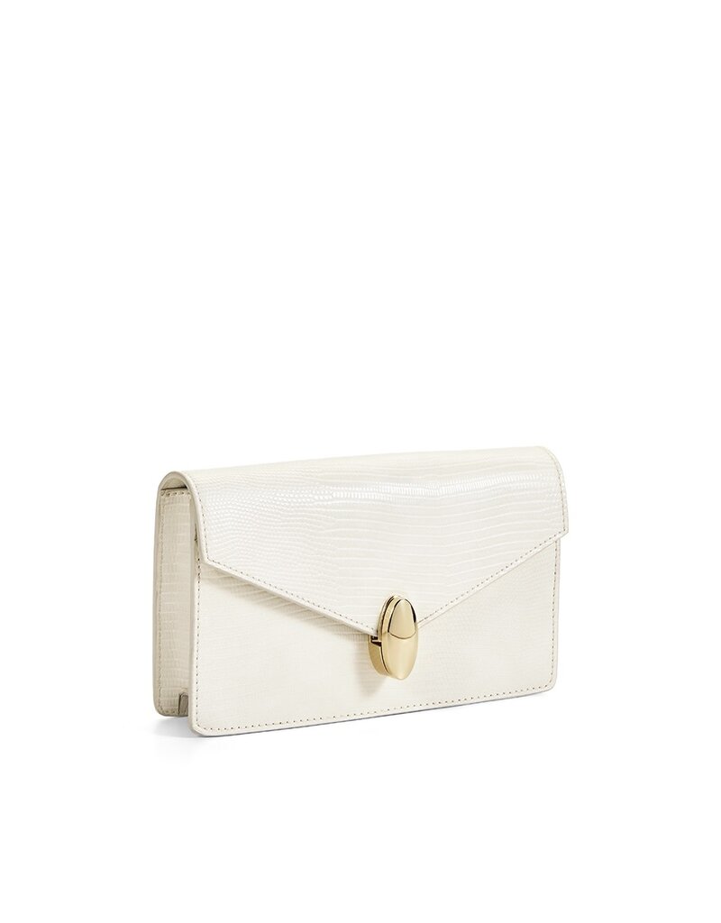 Billini Anita Crossbody Bag White Lizard