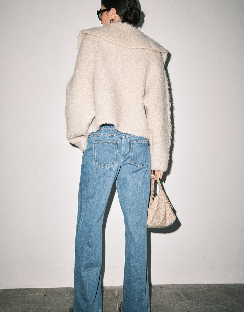 Sosie Boucle Zip Up Jacket
