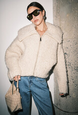 Sosie Boucle Zip Up Jacket