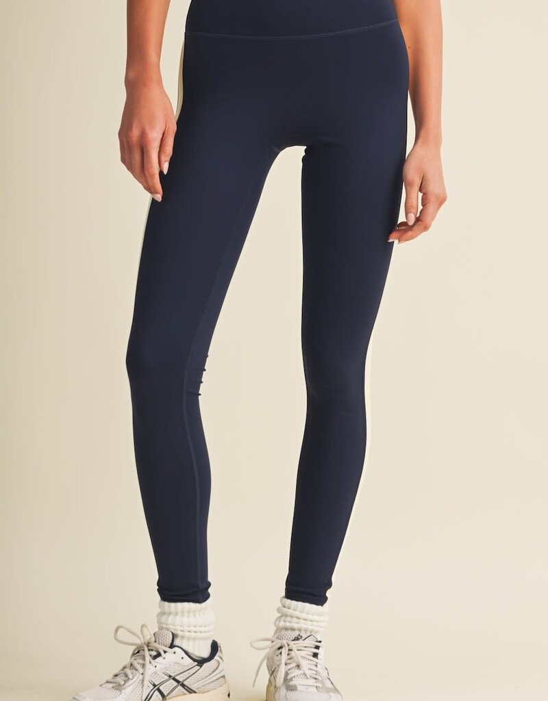 GLO Side Contrast Color Block Leggings