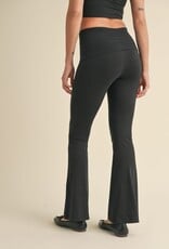 GLO Soft Knit Foldover Flare Pants