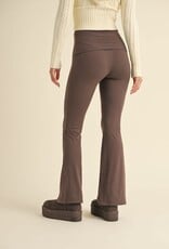 GLO Soft Knit Foldover Flare Pants