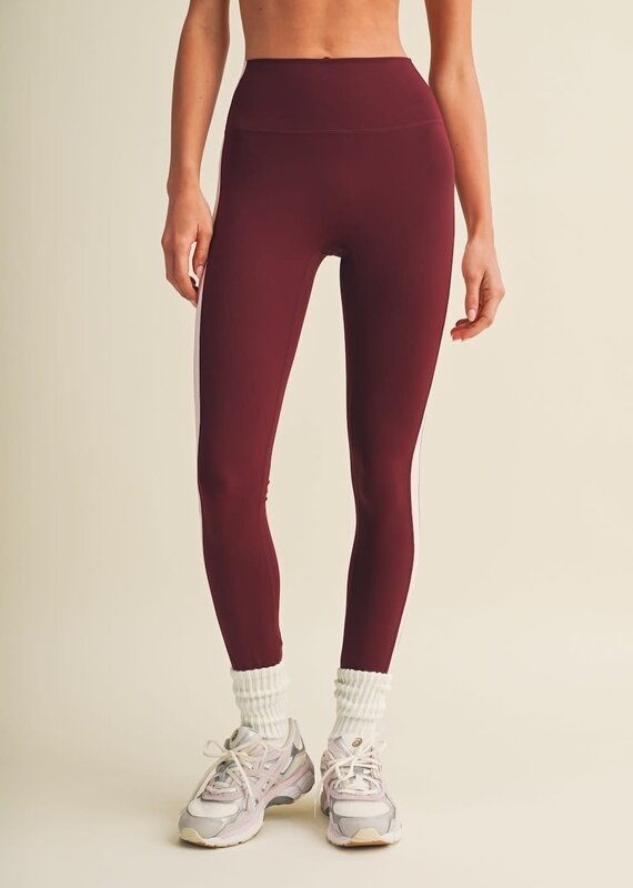 GLO Side Contrast Color Block Leggings