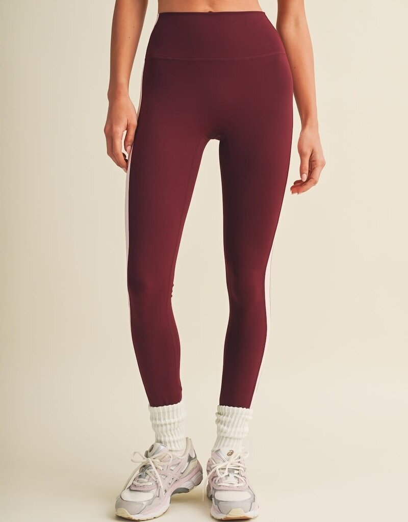 GLO Side Contrast Color Block Leggings