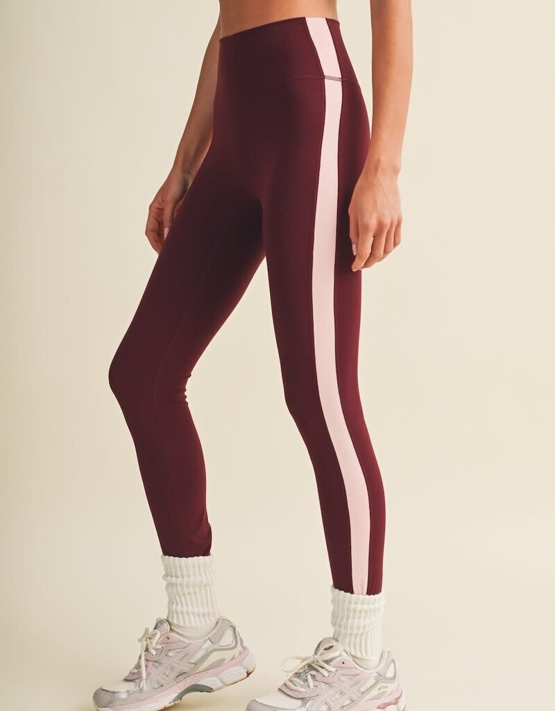 GLO Side Contrast Color Block Leggings