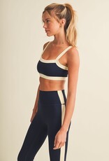 GLO Contrast Color Block Sports Bra
