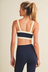 GLO Contrast Color Block Sports Bra
