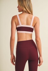 GLO Contrast Color Block Sports Bra