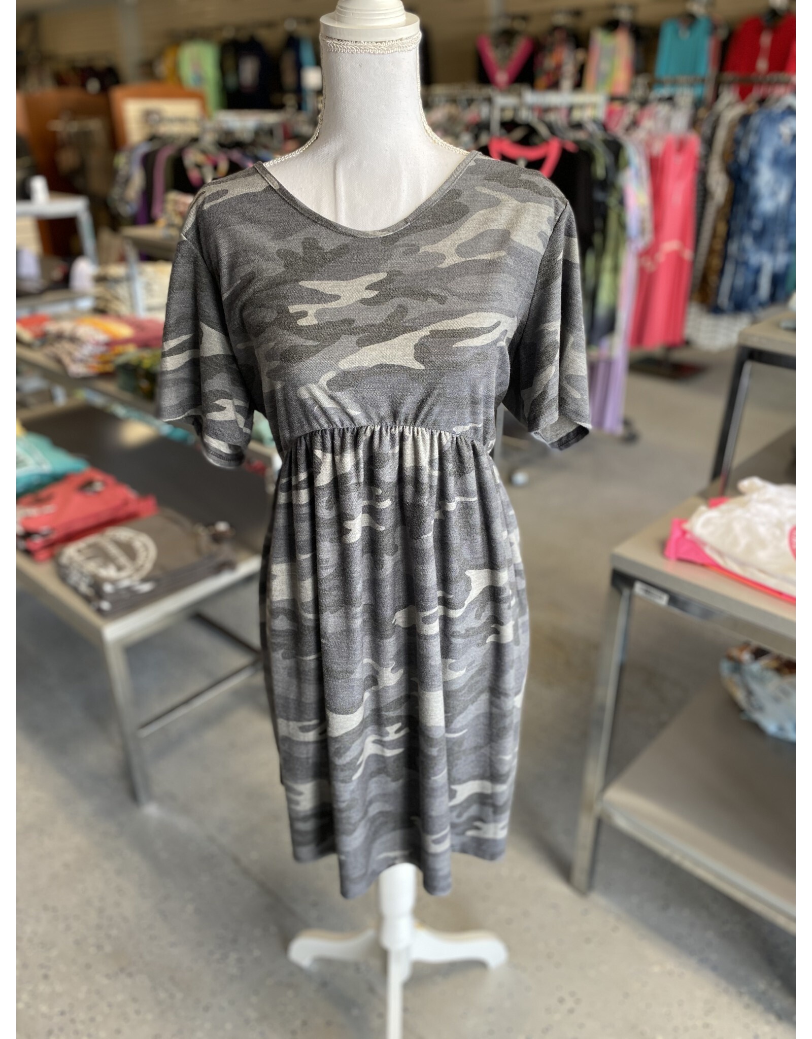 Charcoal Camo Dress