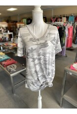 Grey Camo Top