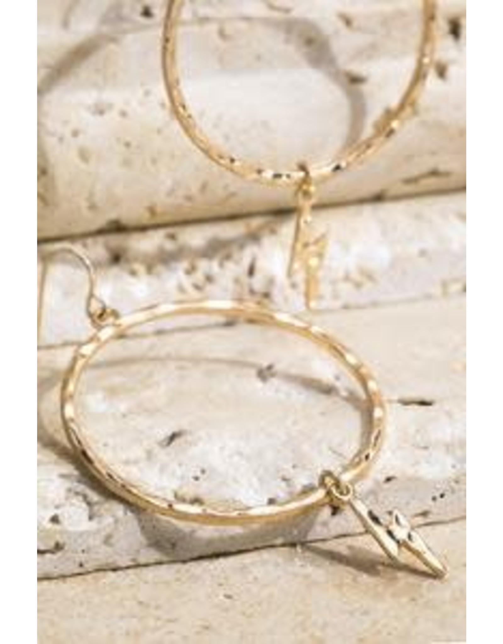 Lightening Bolt Hoops