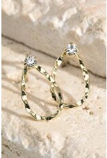 Textured teardrop Earring