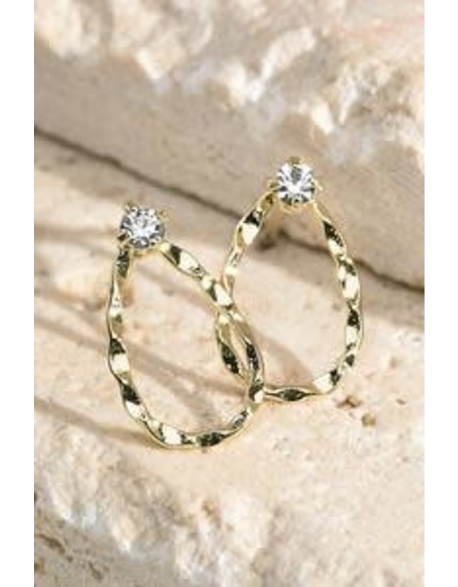 Textured teardrop Earring