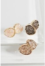 Druzy Stud Earrings