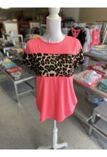 Neon Pink Cheetah Top