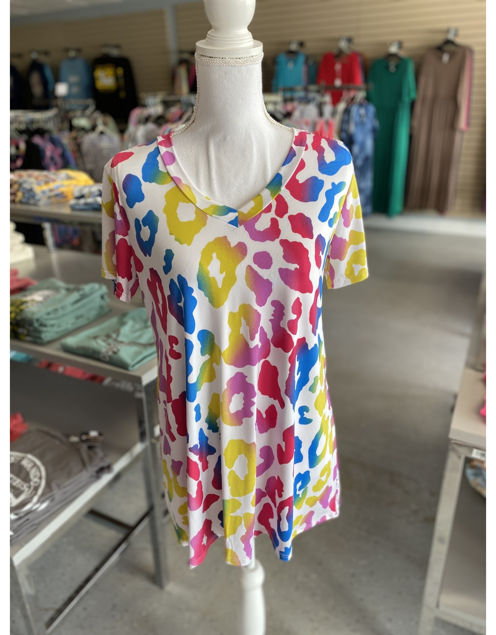 Rainbow Leopard Top