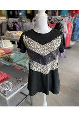 Black Rhinestone Top