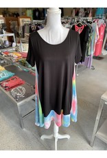 Black dress w/TieDye Detail