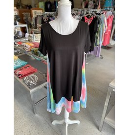 Black dress w/TieDye Detail