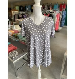 Light Grey Leopard Top