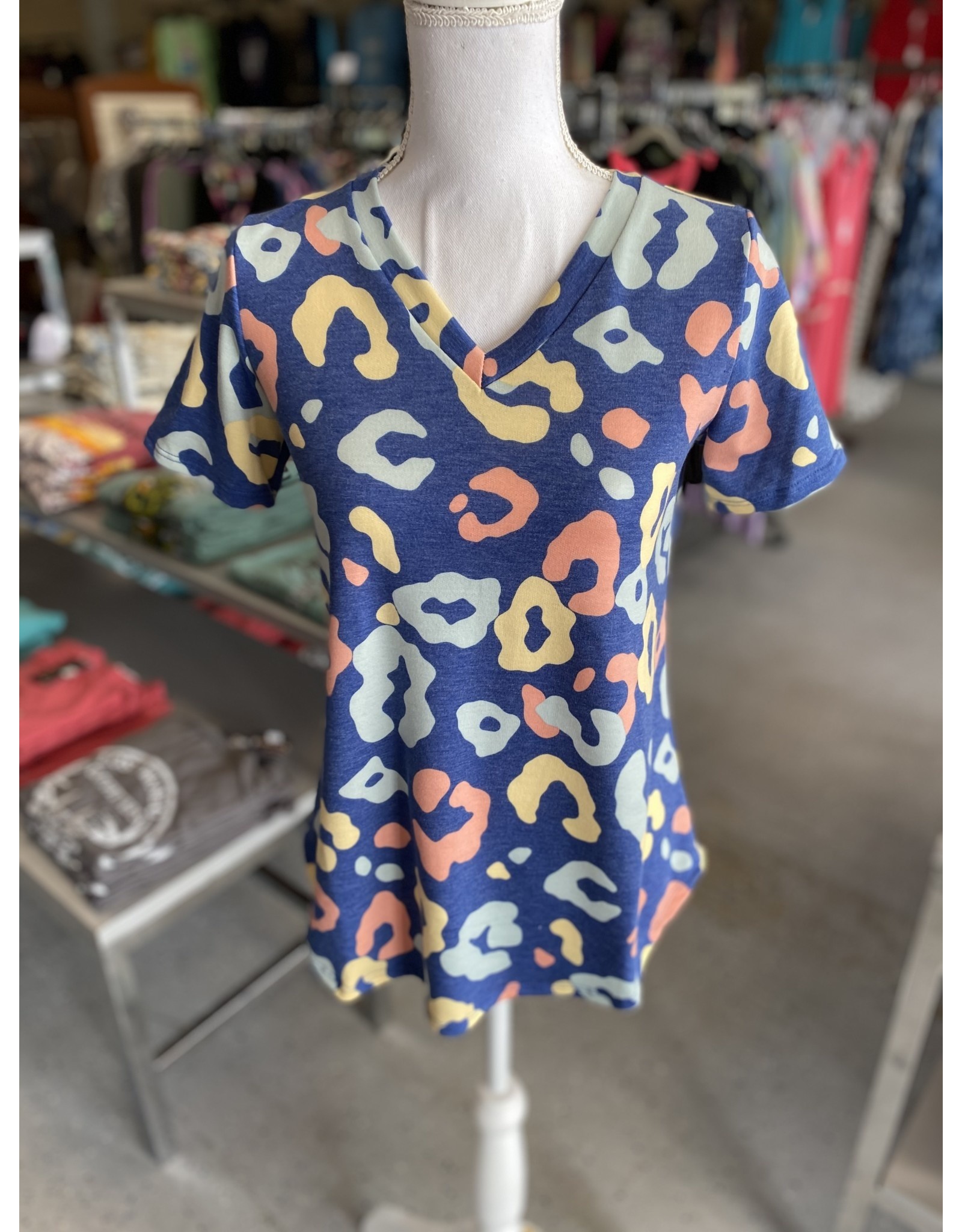 Cobalt Leoaprd Top Small