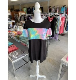 Black and Tie Dye Top