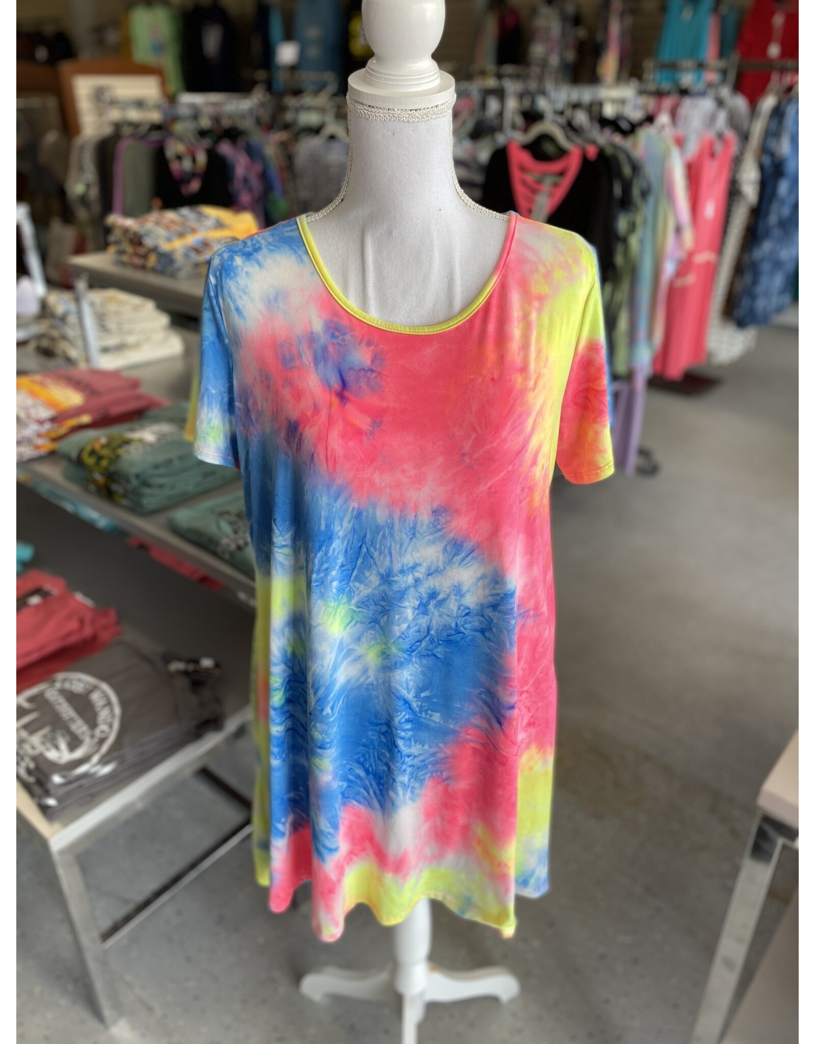 Neon Tie Dye Dress
