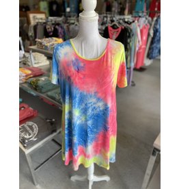 Neon Tie Dye Dress