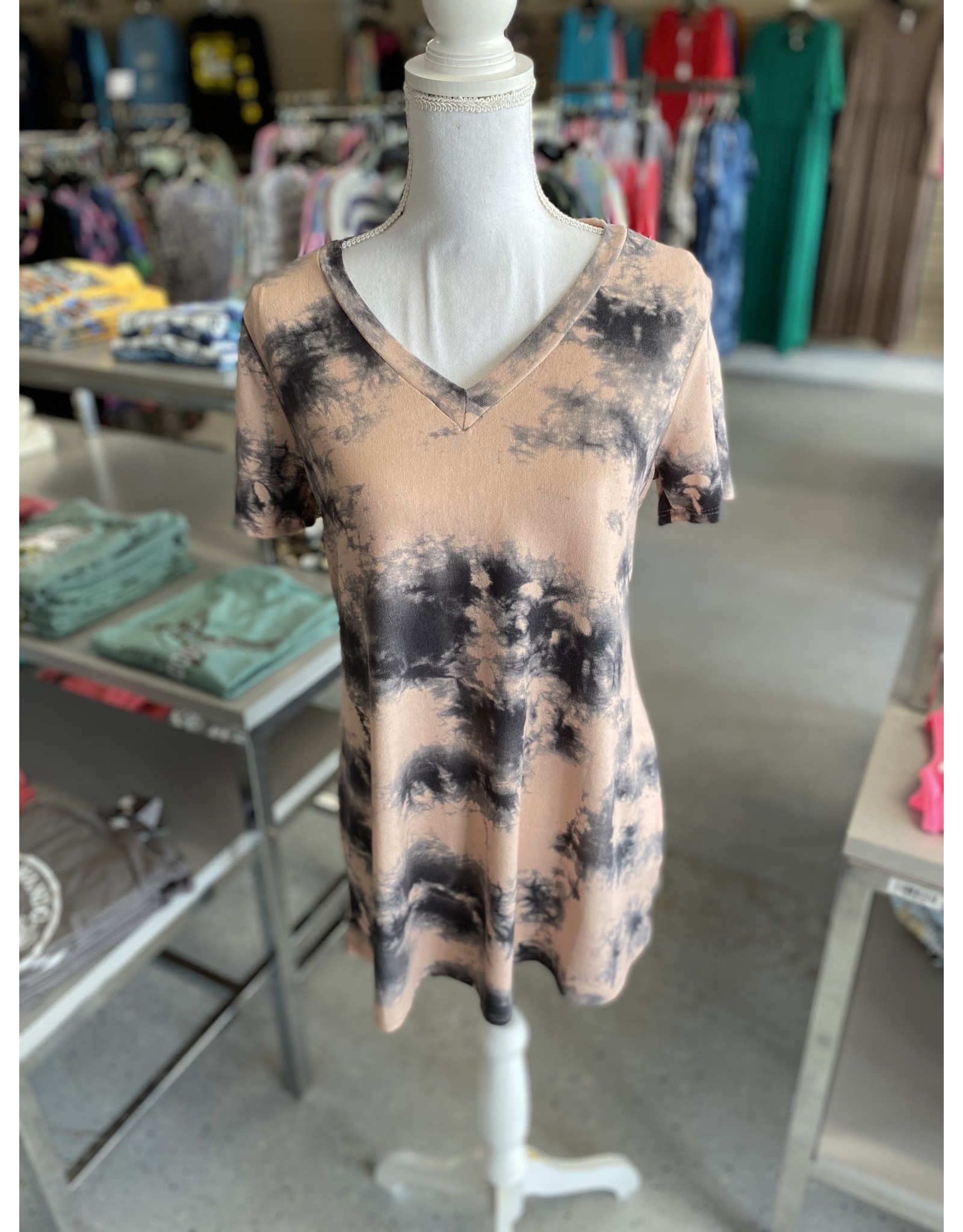 Mauve Tie-Dye Top