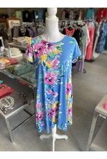 Blue Floral Dress