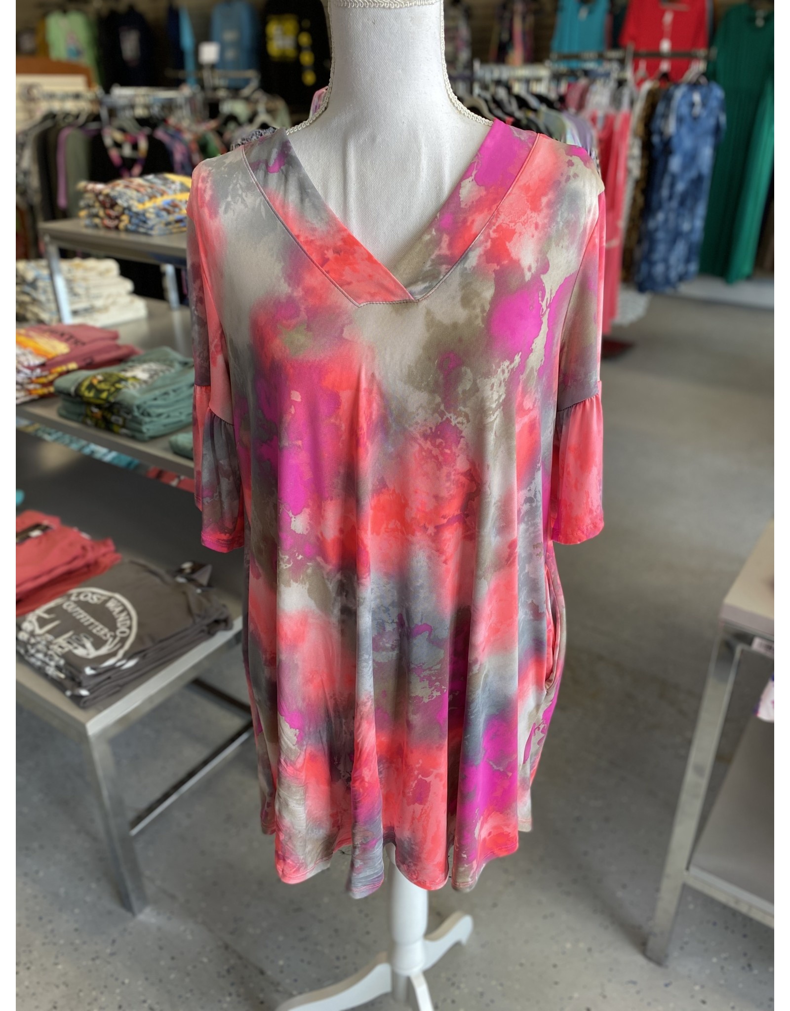 Pink Watercolor Dress