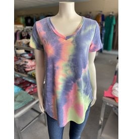 Tie Dye Vneck Top