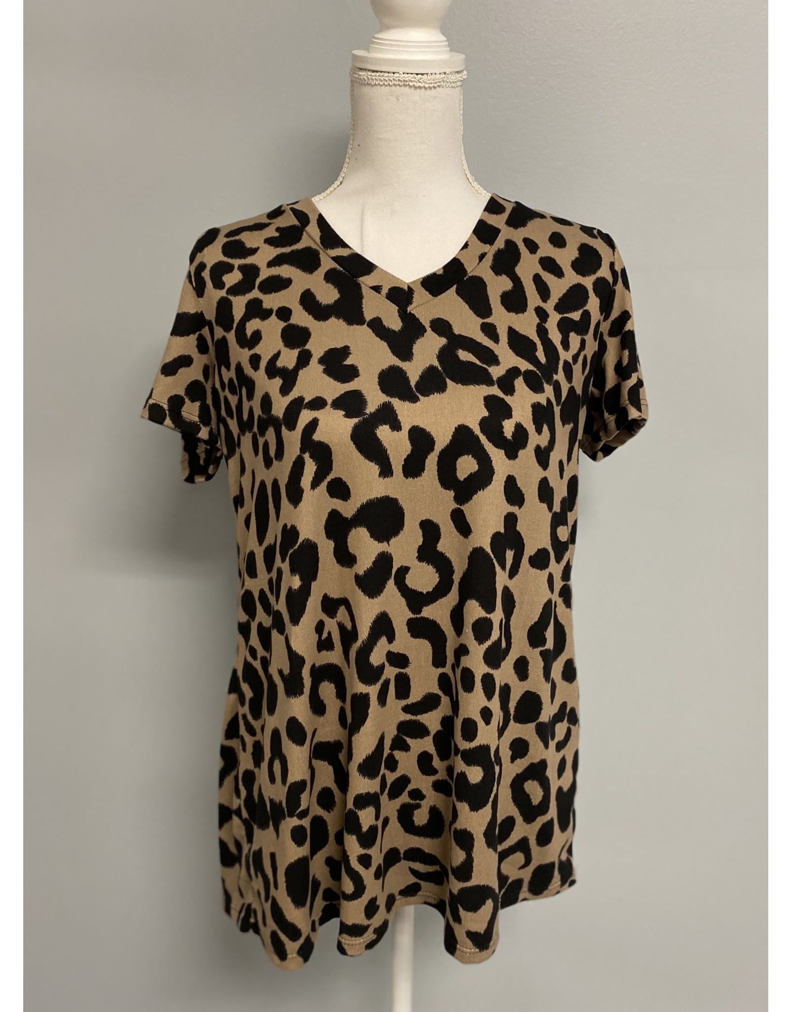 Mocha Leopard Top