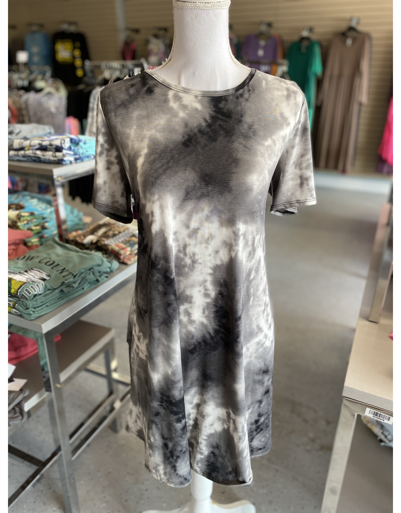 Black Tie Dye Dress