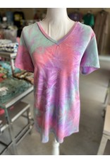 Pink/Purple Tie Dye Top