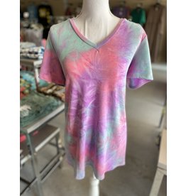 Pink/Purple Tie Dye Top