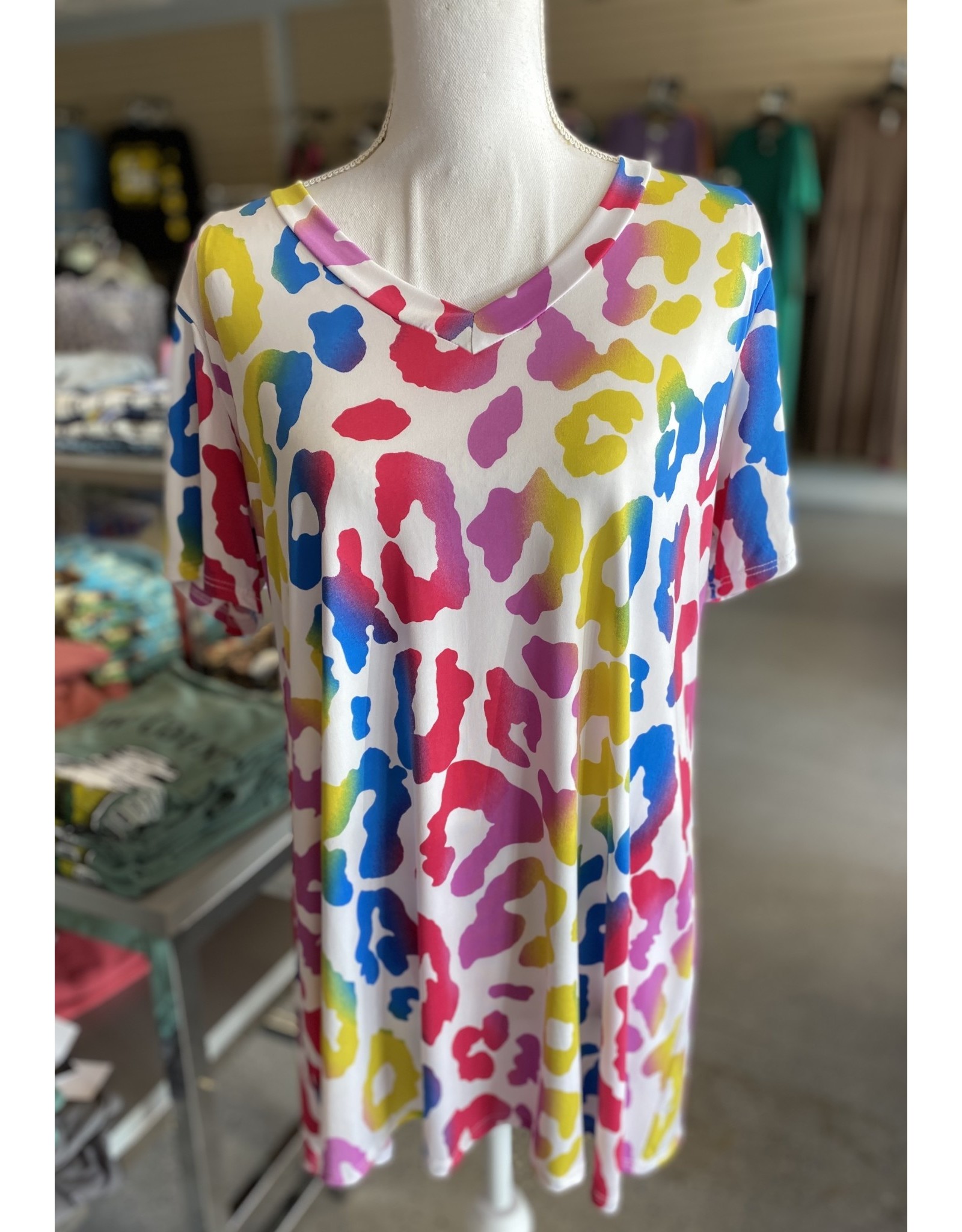 Rainbow Leopard Top