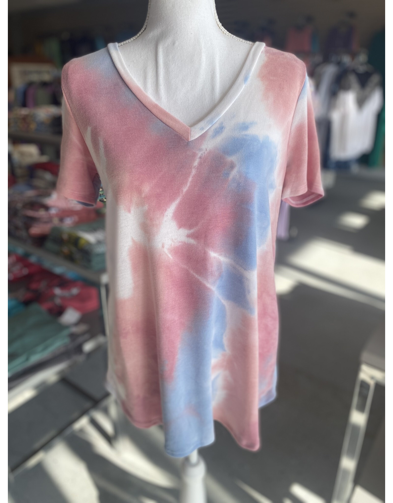 Bubblegum Tie Dye Top
