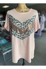 Blush Glitter Top