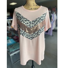 Blush Glitter Top