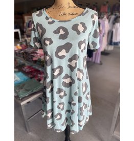 Mint Leopard Dress