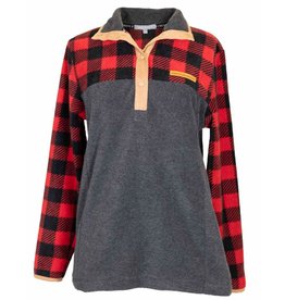 Simply Southern Simply Southern Buffalo Plaid Pullover