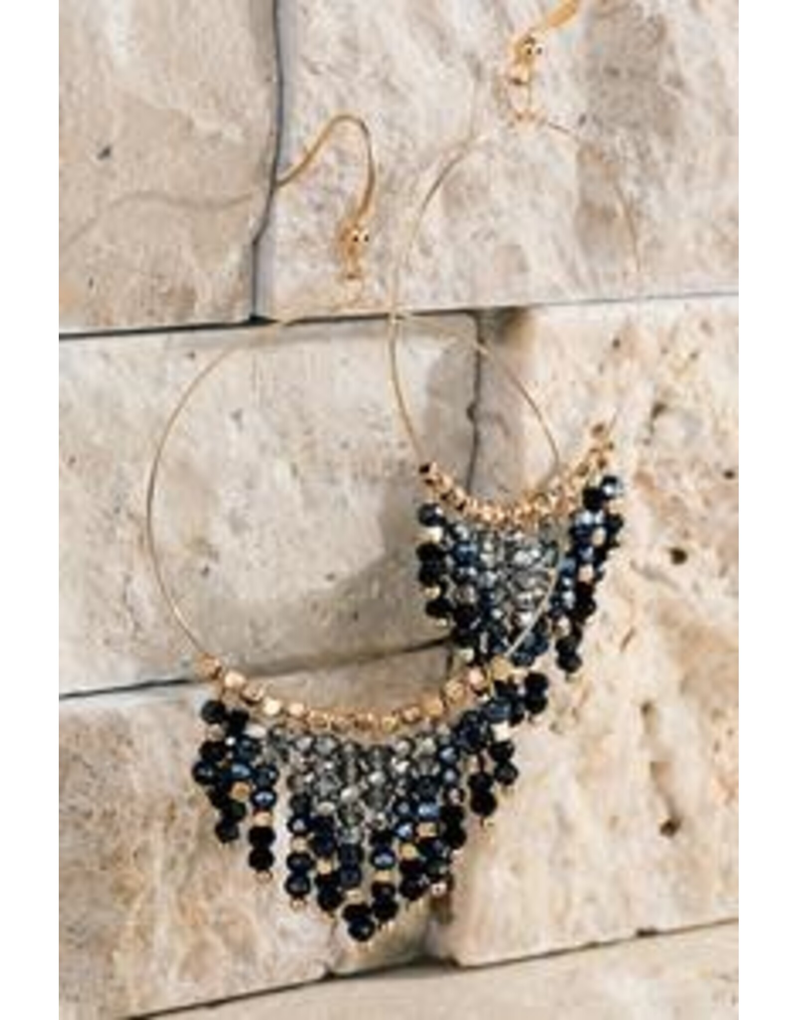 Black Chandelier Earring