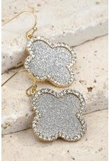 Gold/Silver Clover Earring
